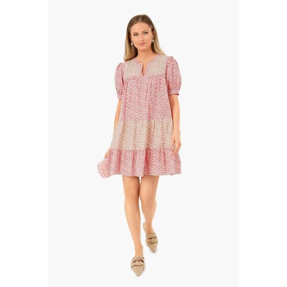 Hyacinth House Tuckernuck Multi Pink Floral Hana Mini Dress Sz S - Picture 11 of 11